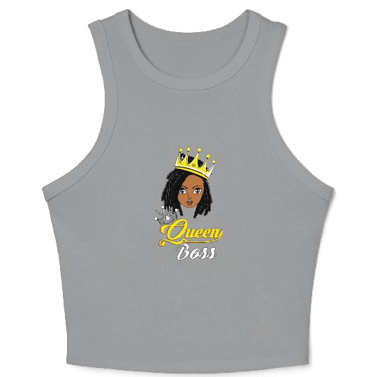 Queen Boss Crop Tank Top
