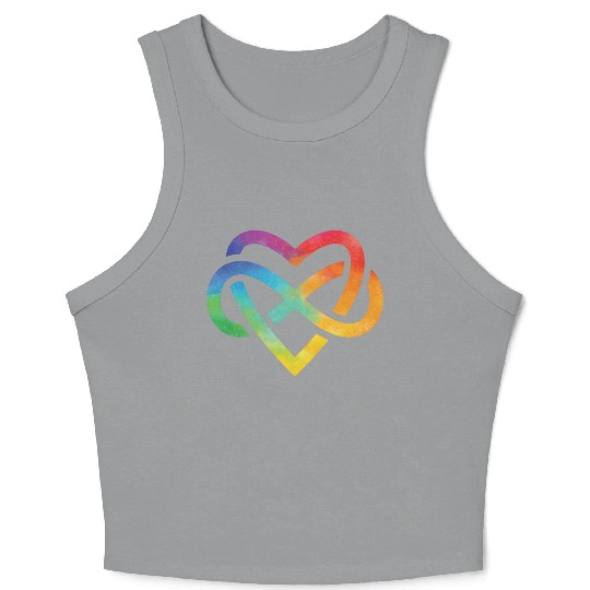 Forever Loved Rainbow Pride Infinite Symbol Crop Tank Top