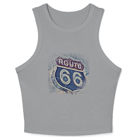 Route 66 Crop Tank Top