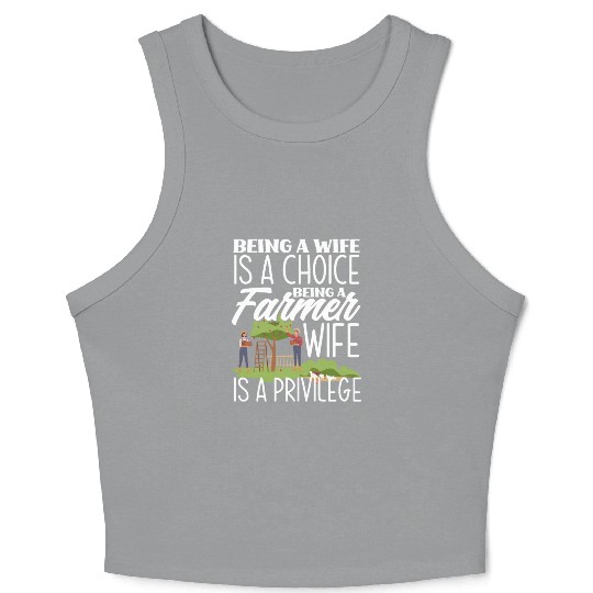 Farmer Wife Funny Farmer Gift Crop Tank Top