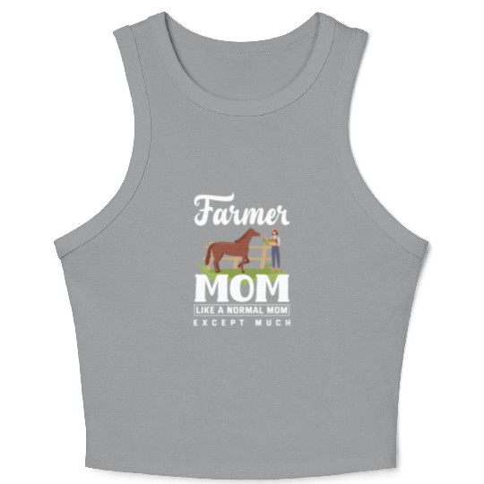 Farmer Mom Funny Farmer Gift Crop Tank Top