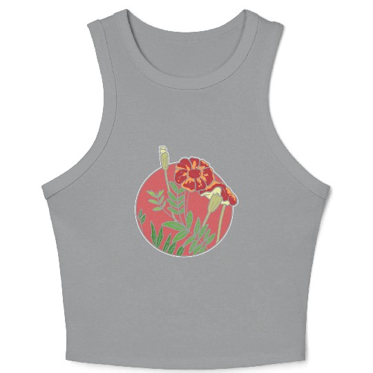 Mexican Marigold Nature Lover Gift Crop Tank Top