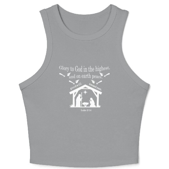 “Glory to God in the highest Crop Tank Top