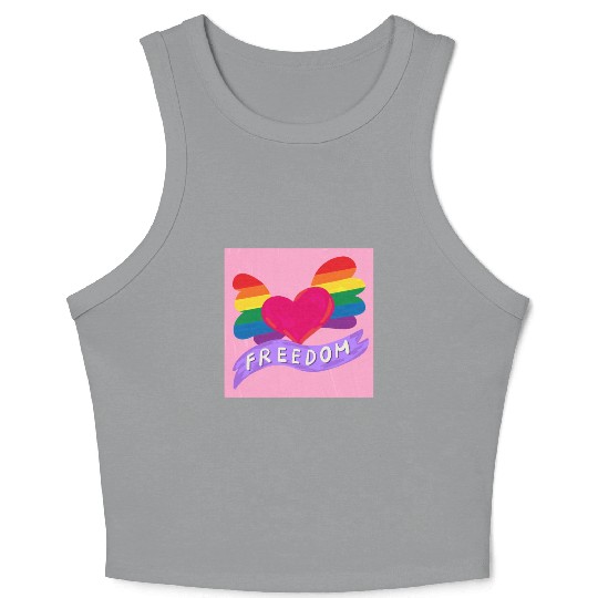 Love Freedom Crop Tank Top
