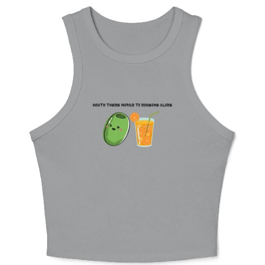Olive Juice (I love you) Crop Tank Top