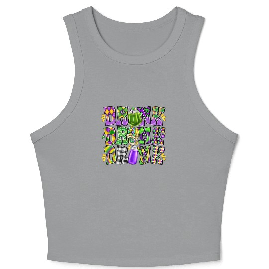 Drink Drank Drunk Crop Tank Top