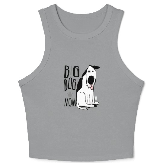 Big Dog Mom Crop Tank Top