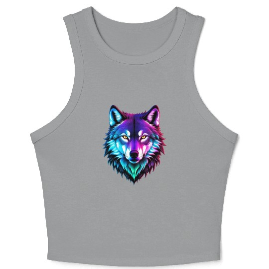 Alpha Wolf Crop Tank Top