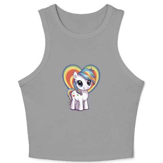Love Pony Crop Tank Top