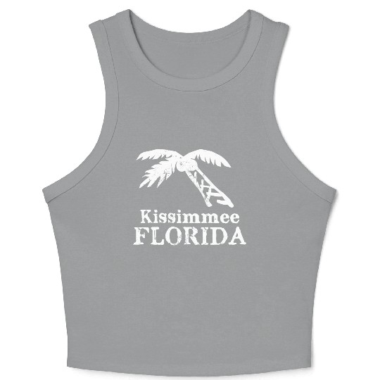 Kissimmee Florida Palm Tree Souvenirs Gifts Crop Tank Top
