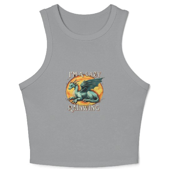 Chill Vibes Only: Lazy RainWing's Wings of Fire Crop Tank Top