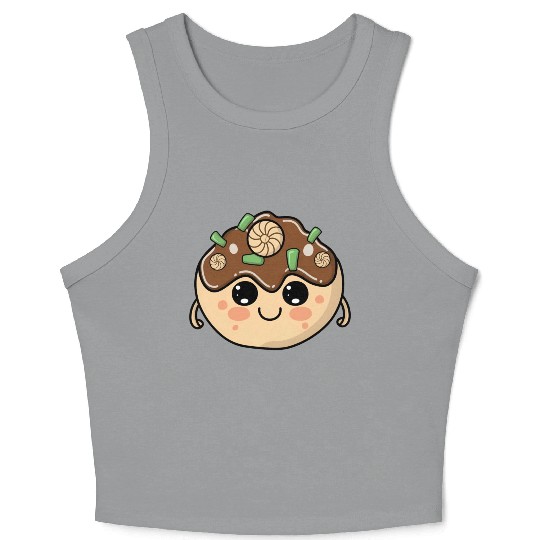 Cute Takoyaki Crop Tank Top