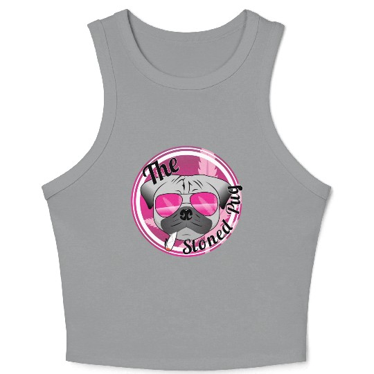 The Stoned Pug Crop Tank Top