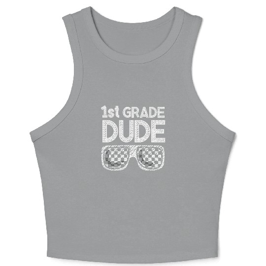 Kindergarten Teacher Funny Student 1st Graduation Crop Tank Top