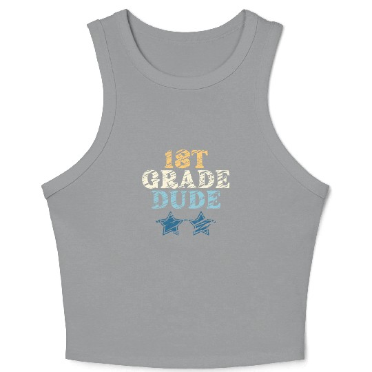 Kindergarten Teacher Funny Student 1st Graduation Crop Tank Top