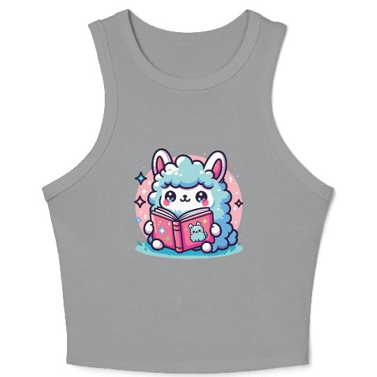 Little Cute Llama Crop Tank Top