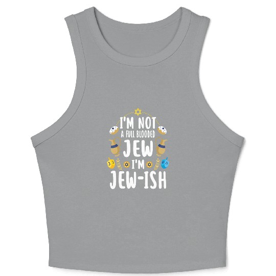Hanukkah Pun This Is How We Jew It Crop Tank Top