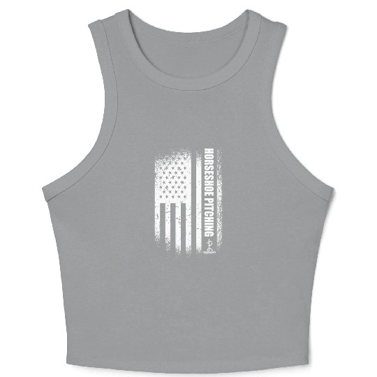 Horseshoe Pitcher Crop Tank Top