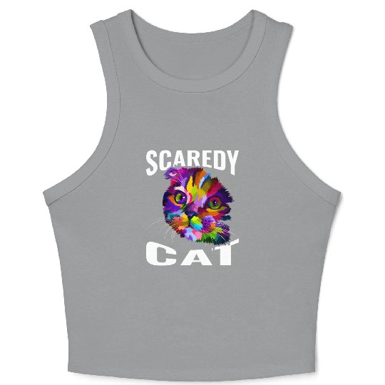 Scaredy Cat Crop Tank Top