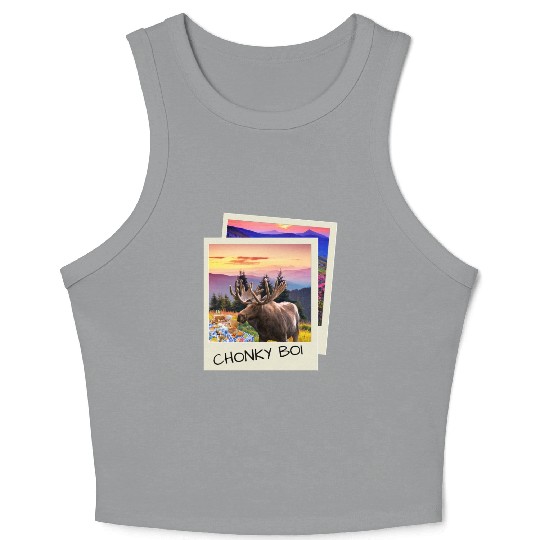 CHONKY BOI MOOSE Crop Tank Top