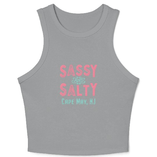 Cape May New Jersey Sassy And Salty Crop Tank Top