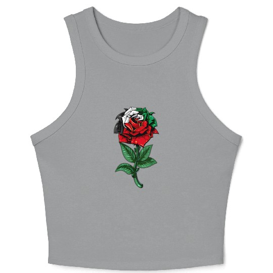 Palestine Flag Pelestinian Crop Tank Top