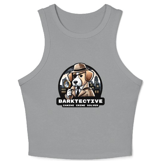 Barktective: Canine Crime Solver Crop Tank Top