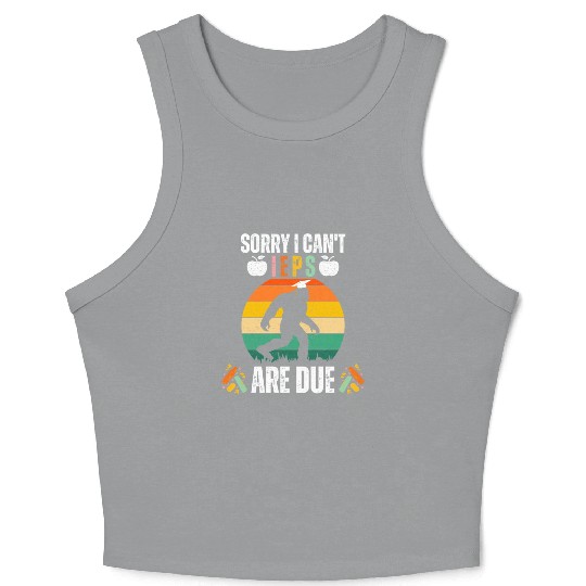 Humorous Sasquatch Graduation Design Crop Tank Top