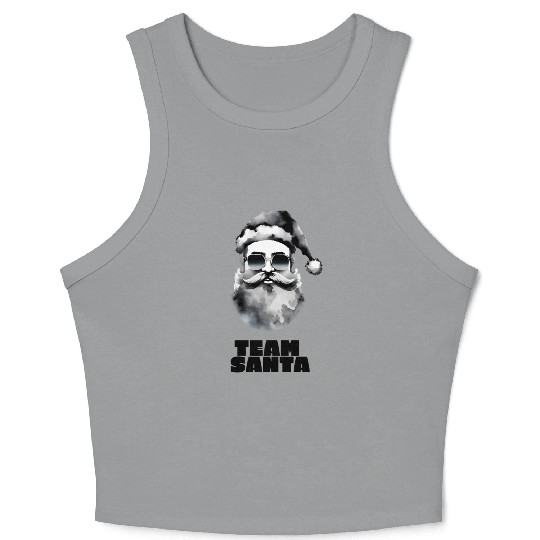 Team Santa Crop Tank Top