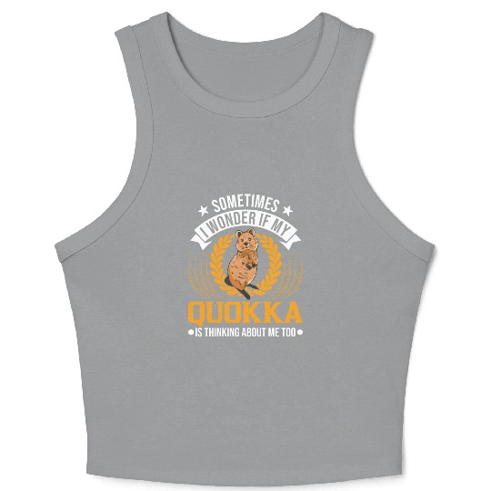 Quokka Gift Short-tailed Kangaroo Crop Tank Top
