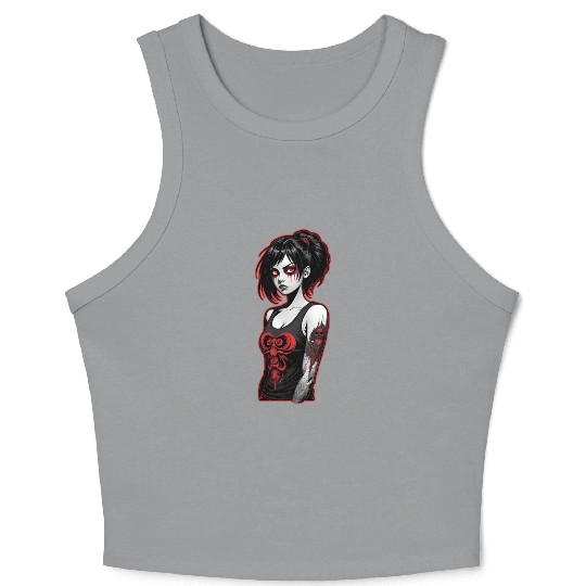 Gothic Girl Crop Tank Top