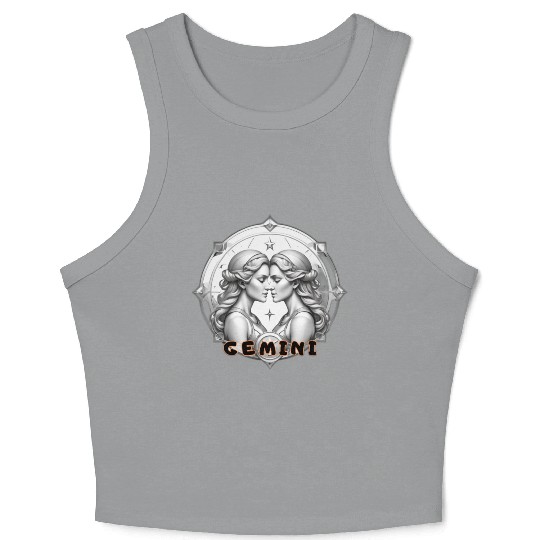 Gemini Horoscope Crop Tank Top