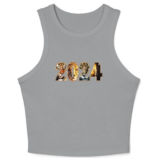2024 TIGER CHEETAH JAGUAR LION DESIGN Crop Tank Top
