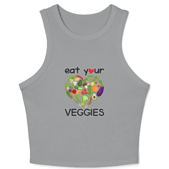 eat your veggies Crop Tank Top