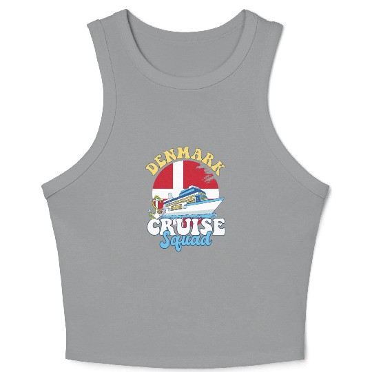 Denmark Cruise Squad Family Vacation Trip Crop Tank Top