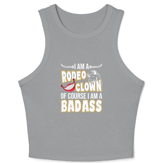 Rodeo Clown | Rodeo Cowboy Western Profession Crop Tank Top
