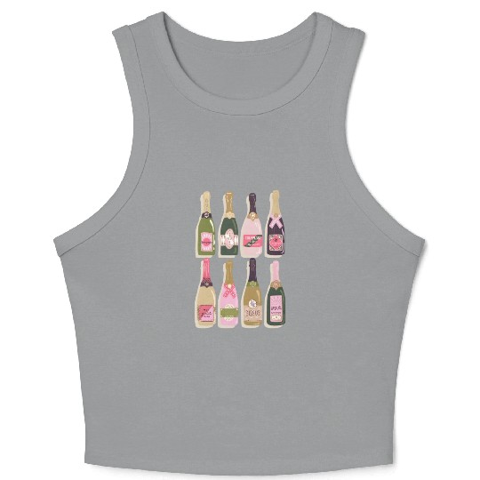 Champagne Bottles New Year Eves 2022 Py Crop Tank Top