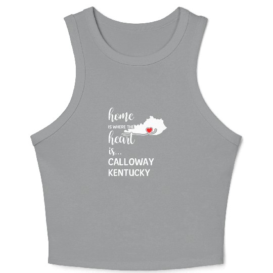 Calloway County Kentucky Is Where My Heart Is Gift Crop Tank Top