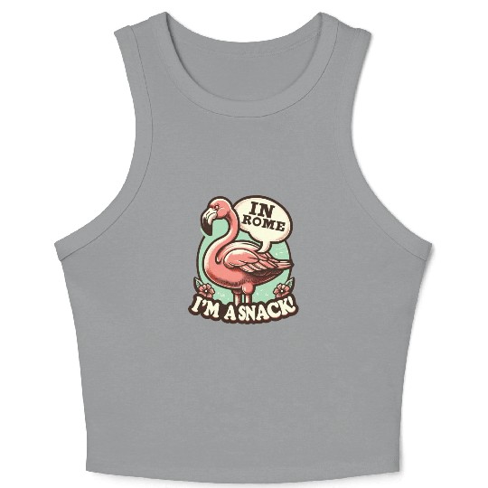 Flamingo Roman History Roman Empire Cuisine Crop Tank Top