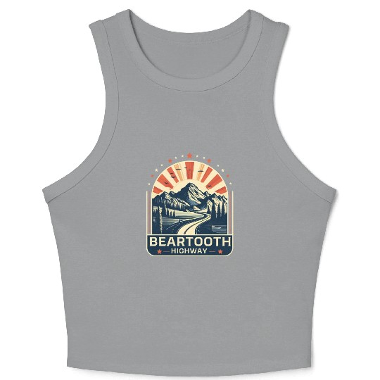 Beartooth Highway US 212 Crop Tank Top