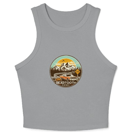 Beartooth Highway US 212 Crop Tank Top
