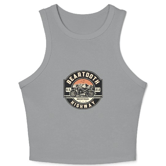 Beartooth Highway US 212 Crop Tank Top