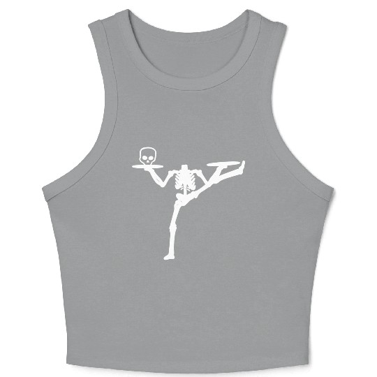 Dancing Skeleton Street Dancer Gift Crop Tank Top