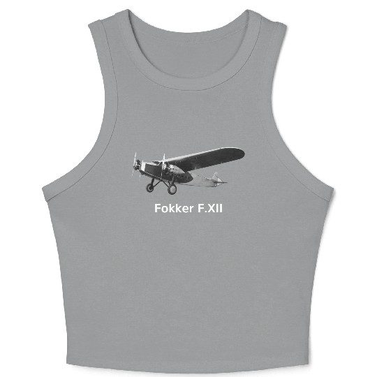 Fokker Aircraft Crop Tank Top