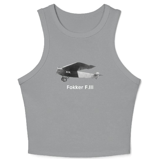 Fokker Aircraft Crop Tank Top
