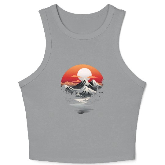 Mountain Glow Apparel: Sunrise Serenity Edition Crop Tank Top
