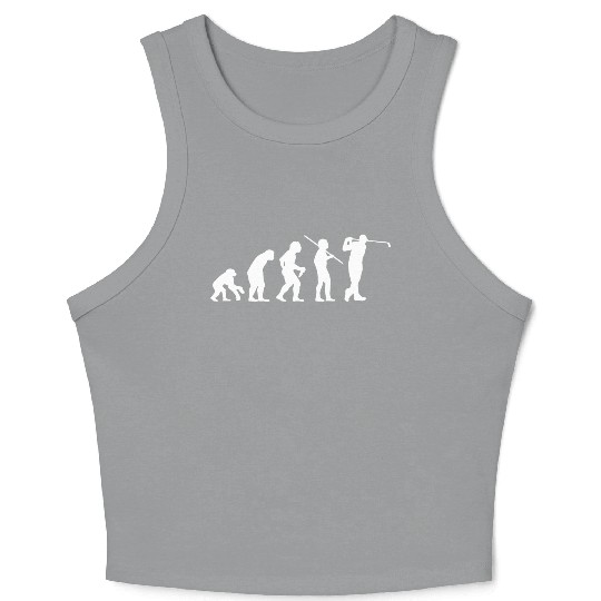 Evolution golf golfer golfer Crop Tank Top