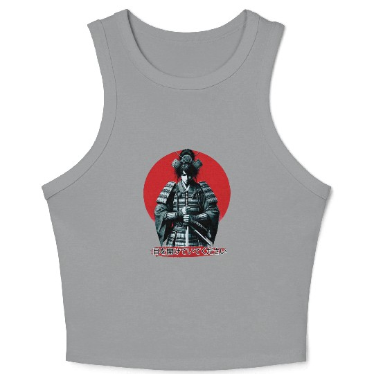 Samurai Warrior - Japanese heritage Crop Tank Top