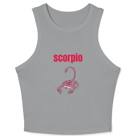 Scorpio Zodiac Sign, Astrology, Horoscope Crop Tank Top