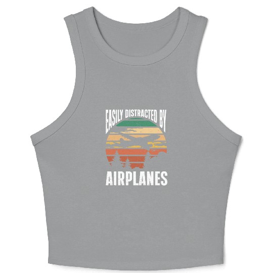Pilot Quote Flight Lover Aircraft Aviation Crop Tank Top